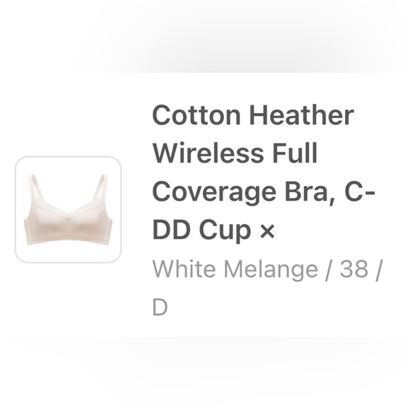 Understance Cotton Heather Wireless Full Coverage Bra - Picture 4 of 5